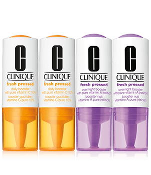 Clinique Fresh Pressed Clinical™ Daily and Overnight Boosters With Pure Vitamins C 10% + A (Retinol)