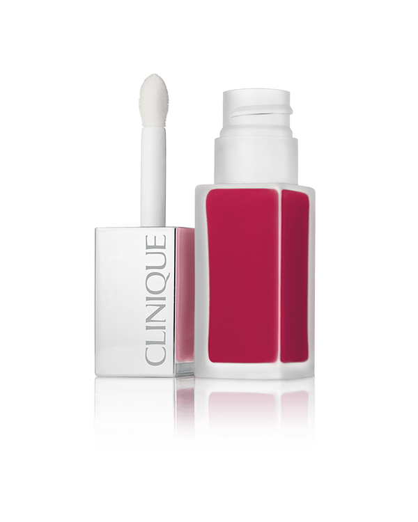 Clinique Pop Liquid™ Matte Lip Colour + Primer, ลิปสติกสูตรเหลวกึ่งประกายแวววาว ให้สีสดสวย เนื้อสัมผัสเบาสบาย พร้อมส่วนผสมของไพร์เมอร์ทำให้สีชัดเจน ริมฝีปากดูนุ่มนวล
